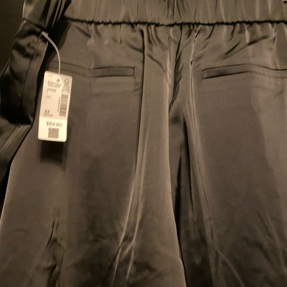 Rock and Glow high rise satin pants wide leg. Size 22 petite length black - Picture 2 of 6